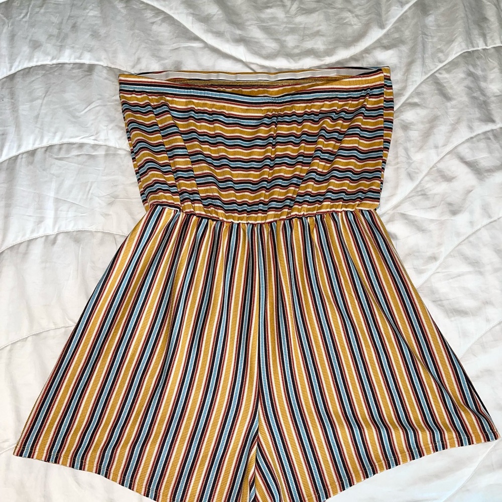 Wild Fable Strapless Ribbed Romper - Picture 4 of 4